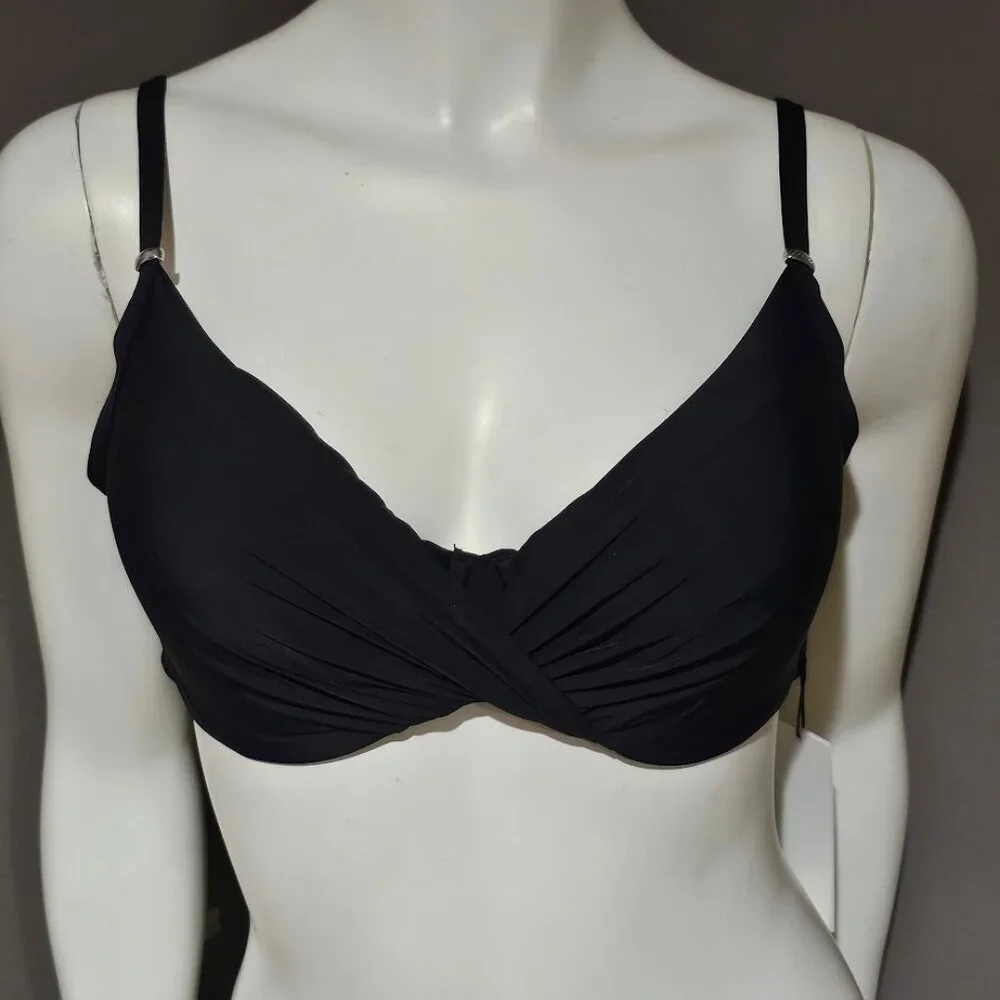 Calvin Klein Twisted Solid Bikini Top - Picture 2 of 8